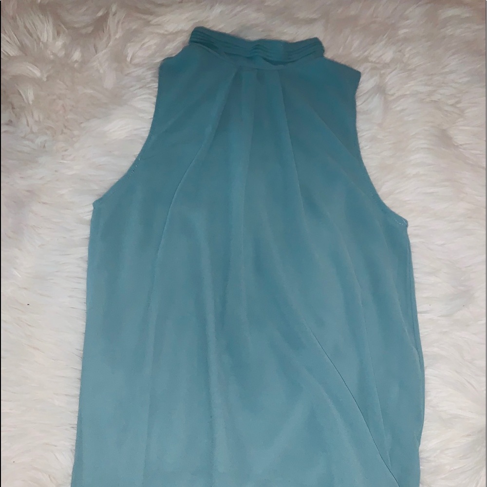 Blue Halter Neck with Cute Back Detail